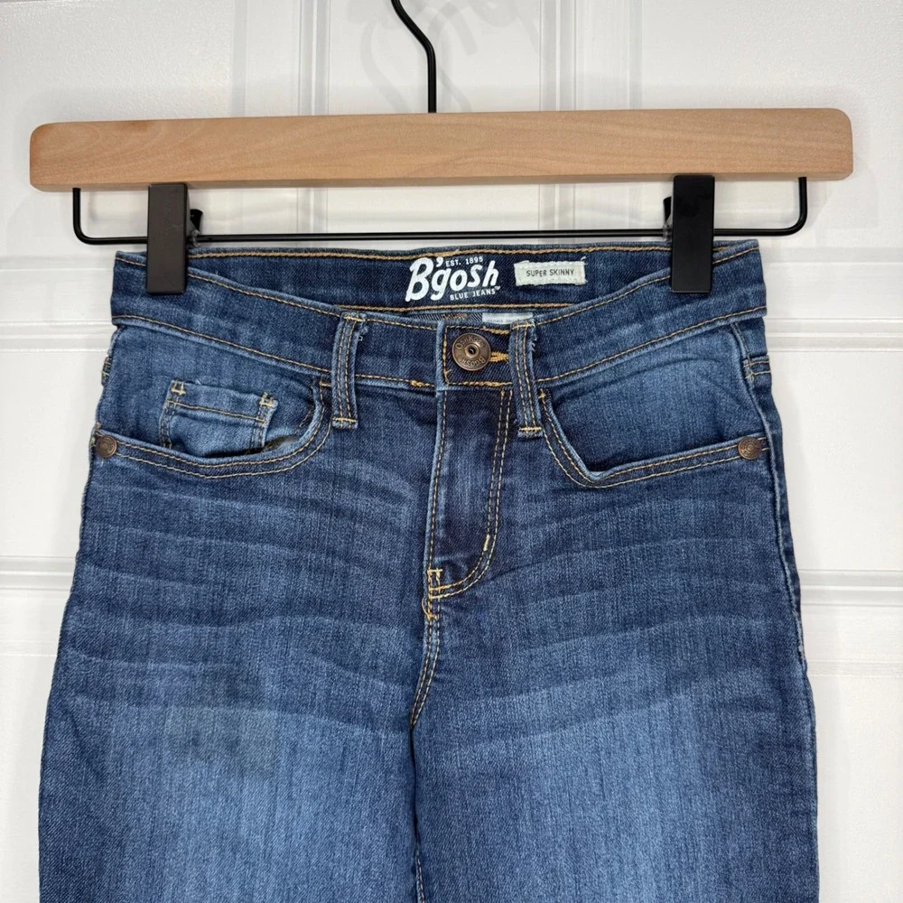 OshKosh Bgosh Super Skinny Blue Jeans Dark‎ Wash Kids Size 7S